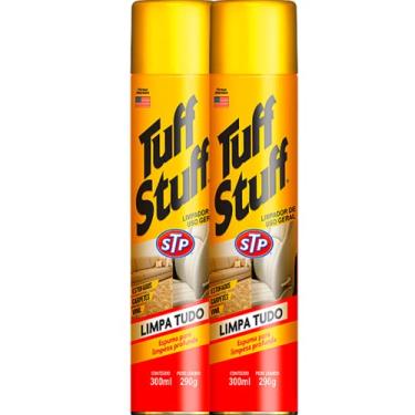 Imagem de Kit 2 Tuff Stuff Espuma Magica Limpadora Limpa Tudo Limpa Estofado Sofa Tenis Carpete STP