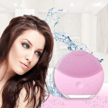 Imagem de Esponja Facial Elétrica Forever Recarregável Rosa Claro
