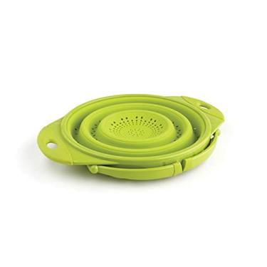 Imagem de Dexas Colador de silicone dobrável Pop, 25,4 cm de diâmetro, verde sólido