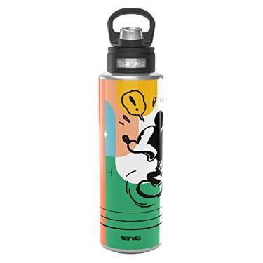 Imagem de Tervis Copo isolado Disney Mickey Mouse Surpresa de parede tripla, garrafa de boca larga de 1,2 l, aço inoxidável