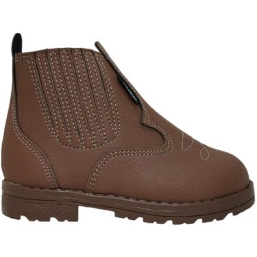 Imagem de Botina Casual Infantil Cano Curto Com Zíper Sames 6137