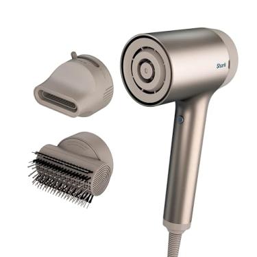 Imagem de Shark HD112BRN Secador de cabelo iônico HyperAIR com concentrador 2 em 1 e acessórios de estilo, predefinições automáticas, escova rotativa de ar quente, sem danos pelo calor, iônico, pedra