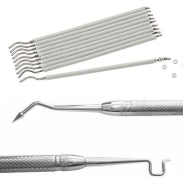 Imagem de Liga Borrachinha Aparelho Ortodôntico Dental 100 Un. (01 Palitinho) + 01 Aplicador (Branco + Aplicador)