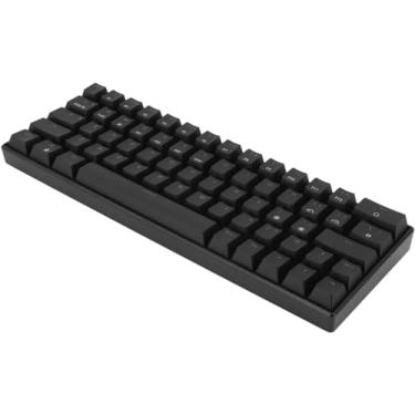 Imagem de Teclado mecânico para jogos, teclado para jogos de modo triplo 64 teclas preto design ergonômico Bateria de longa duração para jogos em casa para escritório / 543 (Size : Red Switch)