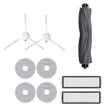 Imagem de HMHAMA Escovas principais laterais escova esfregona almofadas de pano saco de poeira filtros peças de reposição serve para Dreame S10/x10/B101CN/Dreame Bot L10s Ultra/L10s Pro Robot Vacuum
