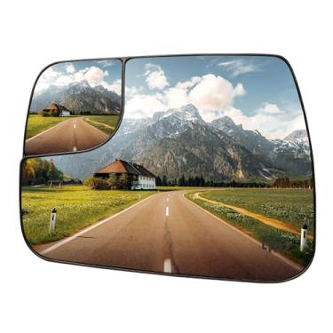 Imagem de LOIYLLEN Espelho lateral do motorista de substituição para Dodge Ram 1500 2019 2020 2021 espelhos de vidro - vidro convexo, espelho retrovisor do lado esquerdo com aquecimento (68402037AA)