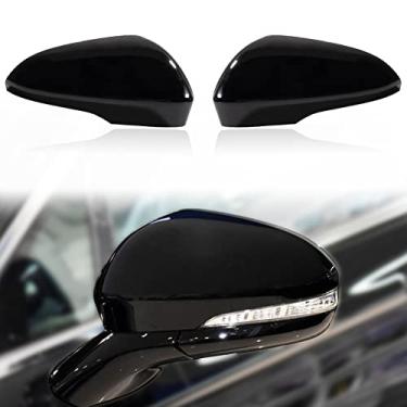 Imagem de Tampa do espelho retrovisor do carro capa protetora para espelhos externos apto para Ford Fusion 2013-2018【Apenas para versão norte-americana com seta】A02RVP1201ABK (branco, lado esquerdo do