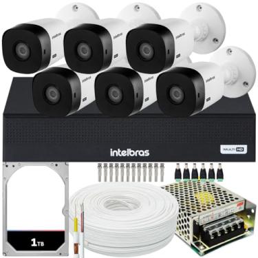 Imagem de Kit Cftv 6 Cameras Full Hd VHL 1220 Dvr Intelbras 3008-C 1TB