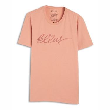 Imagem de Camiseta Ellus Fine Manual Classic Masculina Rosa Claro-Masculino