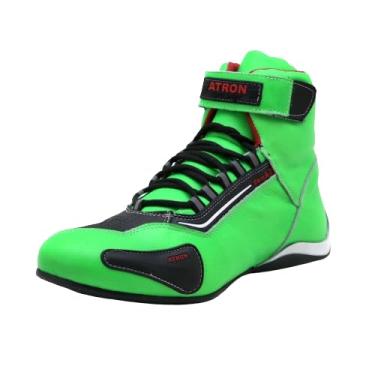 Imagem de Tenis Motociclista Cano alto Couro forro tex espumado 56311BATR (Verde, BR, Adulto, Numérico, 38)
