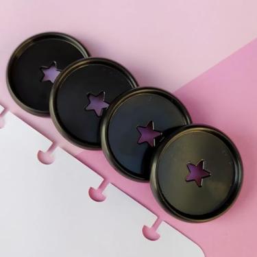 Imagem de Kit 12 Discos G 32mm de Caderno Infinito Sistema Inteligente Amor Infinito Cadernos - Estrela (Preto)