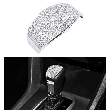 Imagem de 1797 Tampas de alavanca de mudança de marchas Bling compatíveis com Honda Civic 10th Coupe EX EX-L EX-T Touring Sport Type R acessórios interiores decalques adesivos capas decoração cristal fofo prata