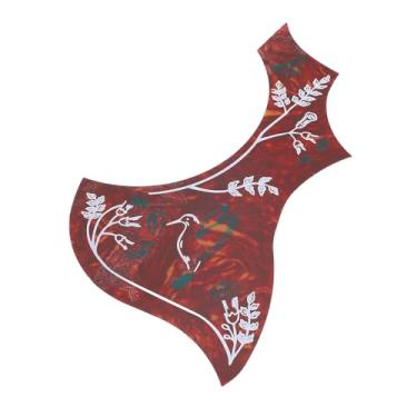 Imagem de Placa de Arranhões de Guitarra Acústica Decorativa Autoadesiva PVC Folk Guitar Pickguard para 40in 41in 42in