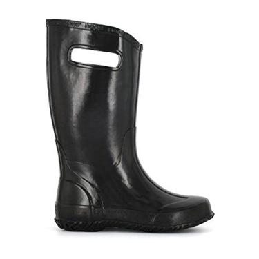 Imagem de Bogs Kids Rubber Waterproof Rain Boot Boys Girls, All Black, 10 M US Toddler