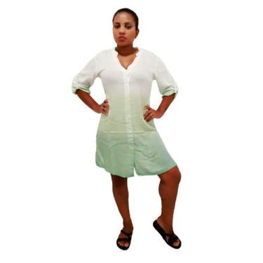 Imagem de Saída De Praia Bata Blusão Camisão Indiano Cores Variadas - India Fash