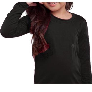Imagem de Blusa Infantil Térmica Menina de Praia Segunda Pele Uv50+ Proteção Sol