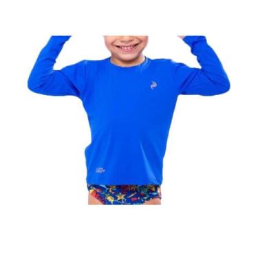Imagem de Camisa Infantil Térmica Menino de Praia Segunda Pele Uv50+ Proteção So