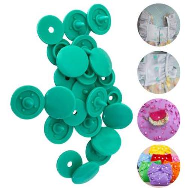 Imagem de Botões de Pressão de Plástico Ritas 12mm Varias Cores Pacote com 50 jo