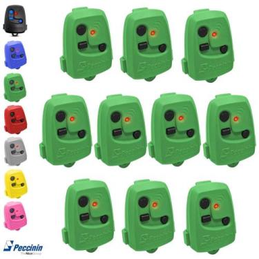 Imagem de Kit 10 Controle Remoto De Portão Eletrônico Peccinin Original, Verde