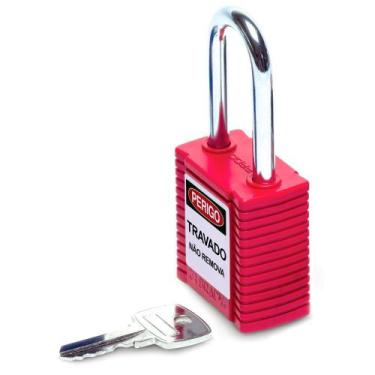 Imagem de Cadeado de Segurança Brady Vermelho 1,5" - 77552