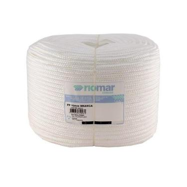 Imagem de Corda Riomar PP Trançada Branca Tipo Seda 10mm x 220m