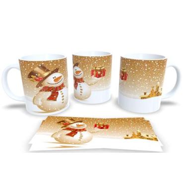 Imagem de Canecas de Porcelana Personalizadas Natal 5 - Estampa Sublimada, Mod.8