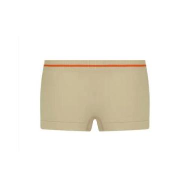 Imagem de Calcinha Lobinha Box Boxer Infantil S/ Costura Lupo, Bege, M - 6 a 8 A