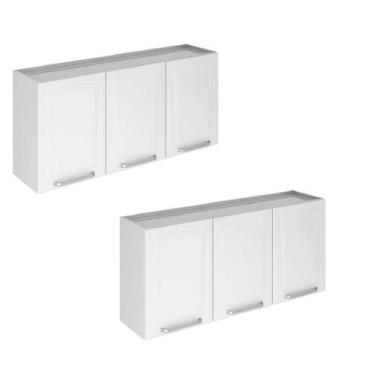 Imagem de Armario de Cozinha Aereo Itatiaia Tarsila 3 Portas Branco IP3-120 - 2 