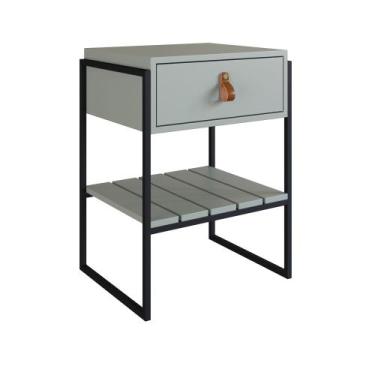 Imagem de Mesa Cabeceira James com Gaveta 45cm  - Casa Mobili, Verti