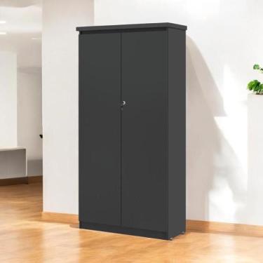 Imagem de Armário Multiuso 02 Portas Línea Preto - Pleno Móveis