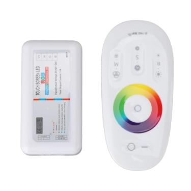Imagem de Controle Remoto LED RF, 3 Canais de Tensão Constante 2.4G Sem Fio Touch LED RGB Dimmer, DC12-24V, RF Touchable Dimmer para Luzes de Tira LED