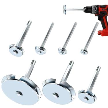 Imagem de TVIOX Escareador de tubo de PVC 7 peças - Protetor de encaixe de PVC para remover SCH 40 do cubo, conjunto de economia de soquete de 1/2 pol, 3/4 pol, 1 pol, 3-1/2 pol, 5 polegadas, 7 polegadas,