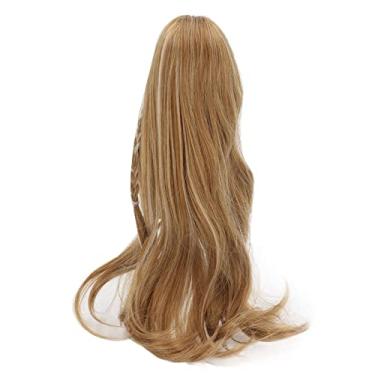 Imagem de Peruca de boneca Linen T BJD personalizável, cabelo longo encaracolado de boneca, peruca de boneca BJD em escala de 1/3, peruca encaracolada de linho T com simulação natural do couro cabeludo,