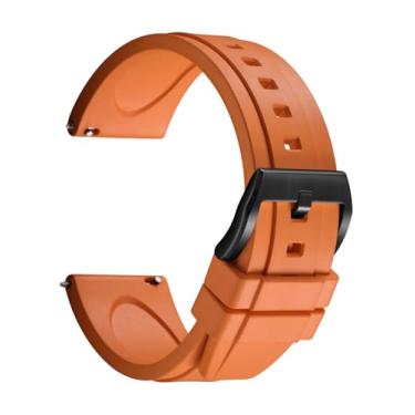 Imagem de REZERO Pulseiras de borracha de borracha, de liberação rápida, pulseiras de relógio esportivo de substituição 19 20 21 22 23 24 mm para homens, mulheres, adolescentes e presentes