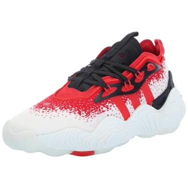 Imagem de adidas Tênis adulto unissex Trae Young 3, Branco/Preto/Preto, 5.5 Women/4.5 Men