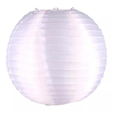 Imagem de Luminária Japonesa Decoração Oriental Tecido 30 cm Branca - Galleria 7