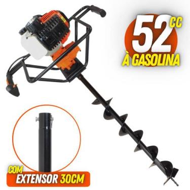Imagem de Perfurador de Solo á Gasolina Vulcan VPS520 Broca 80x10cm + Extensor d