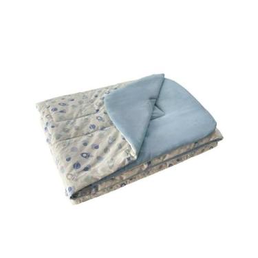 Imagem de Colcha Cobreleito Infantil Estampada Cama Júnior 100% Algodão Foguete 