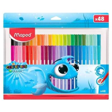 Imagem de Caneta Hidrográfica Color´peps Ocean Polvo Com 48 Cores Maped