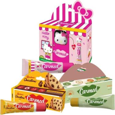 Imagem de Kit Carmed Hello Kitty, Chocottone Bauducco e Água de Côco - Cimed