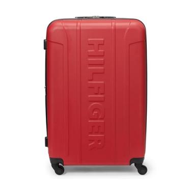 Imagem de Tommy Hilfiger Bagagem rígida giratória, Vermelho, Large, Bagagem rígida giratória