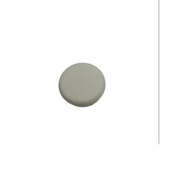 Imagem de Ponteira Plástica Interna 2,5 Polegadas  Cor Creme, Kit com 8 Peças - 