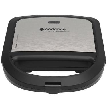 Imagem de Sanduicheira Toast e Grill Prime Cadence SAN615 Preto e Inox, 220 Volt