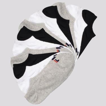 Imagem de Kit Meia 12 Pares Fila Cano Curto Lisa, 39-43