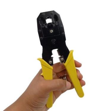 Imagem de Alicate Crimpar Cabo De Rede Crimpador Rj45 Rj11 Rj12 Desencapar Profi