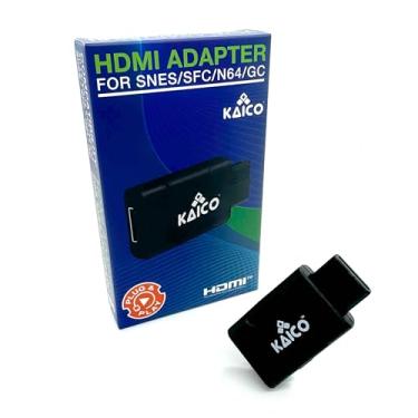 Imagem de Kaico Adaptador HDMI com suporte S-Video e composto compatível com Nintendo N64, 64, Su...