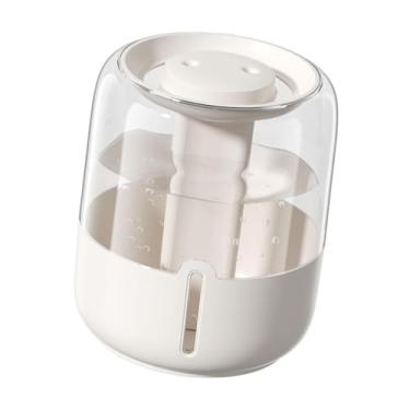 Imagem de IEUDNS Umidificador de ar de mesa com luz noturna, saída de névoa fina, 3 modos de névoa ajustáveis, tanque de água de 6,8L para dormitório, quarto, sala de, Bege