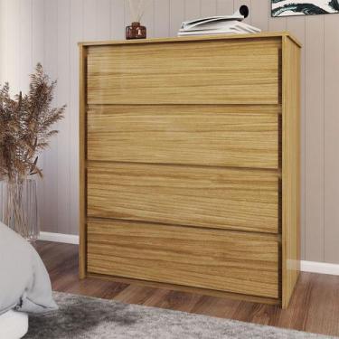 Imagem de Cômoda Celeste 4 Gavetas Marrocos - Panorama Móveis, Marrom