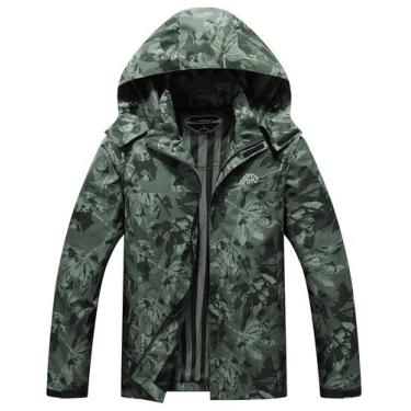 Imagem de Jaqueta de Chuva OTU Leve e Impermeável para Homens - Verde Militar - 