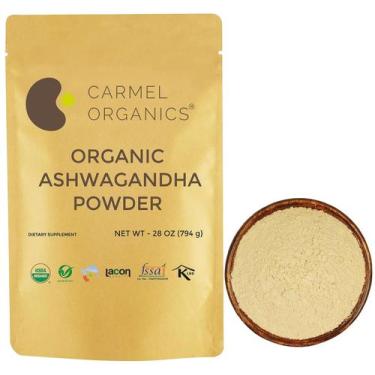 Imagem de Pó de Ashwagandha Orgânico Carmel Organics - 794g - USDA Organic